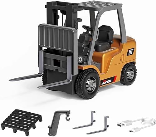 1:64 Scale 2.4G Mini RC Forklift Truck | Alloy Engineering Vehicle