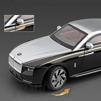 1:24 Rolls-Royce Spectre Luxury Metal Toy Car Big Size Diecast with Openable Doors Light Sound Pull Back