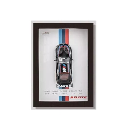 M8 GTE  1:32 3D Photo Frame Alloy Metal Diecast Sports Car Model