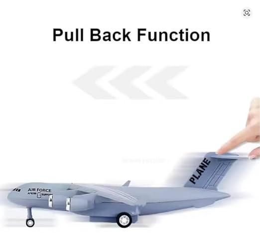 Aircraft Toy - Scale 1:300 Die-Cast Air Force Plane with Light & Sound