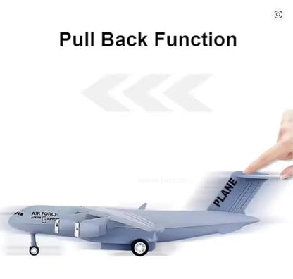 Aircraft Toy - Scale 1:300 Die-Cast Air Force Plane with Light & Sound