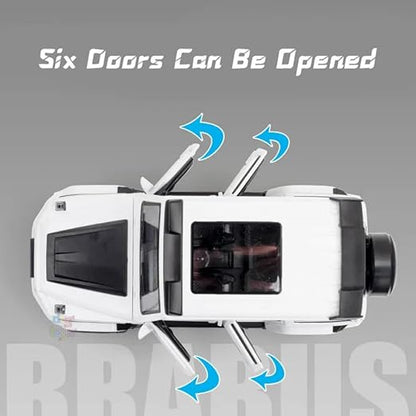 1:24 Mercedes Benz BRABUS G800 High Simulation Diecast Metal Alloy Model car Sound Light Pull Back Collection