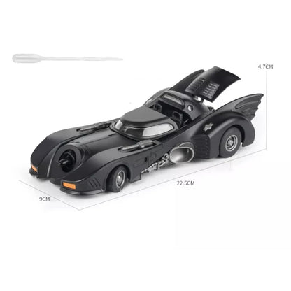 Diecast Black Batman Car 1/24 Scale Model, Pull Back Vehicle Alloy Simulation Supercar