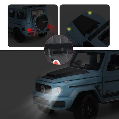 1:24 Mercedes Benz BRABUS G800 High Simulation Diecast Metal Alloy Model car Sound Light Pull Back Collection