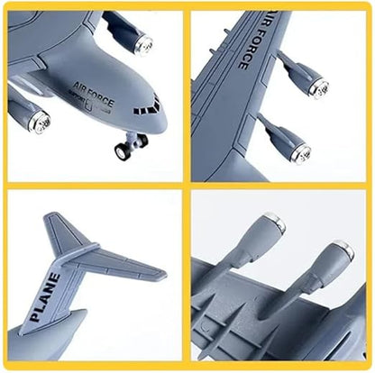 Aircraft Toy - Scale 1:300 Die-Cast Air Force Plane with Light & Sound