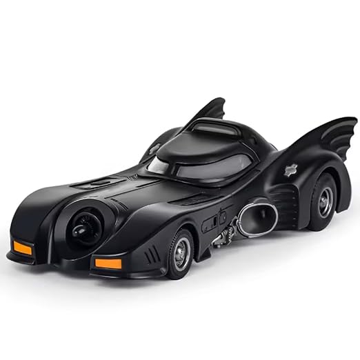 Diecast Black Batman Car 1/24 Scale Model, Pull Back Vehicle Alloy Simulation Supercar