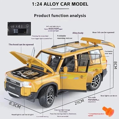 1/24 Scale Toyota Land Cruiser Prado LC250 Alloy Diecast Model