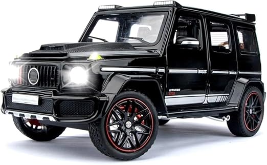 1:24 Mercedes Benz BRABUS G800 High Simulation Diecast Metal Alloy Model car Sound Light Pull Back Collection