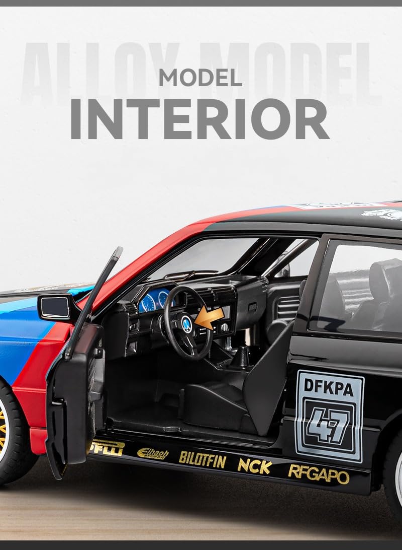BMW M3 1988 E30 DTM Flower Edition 1:24 Diecast Metal Car