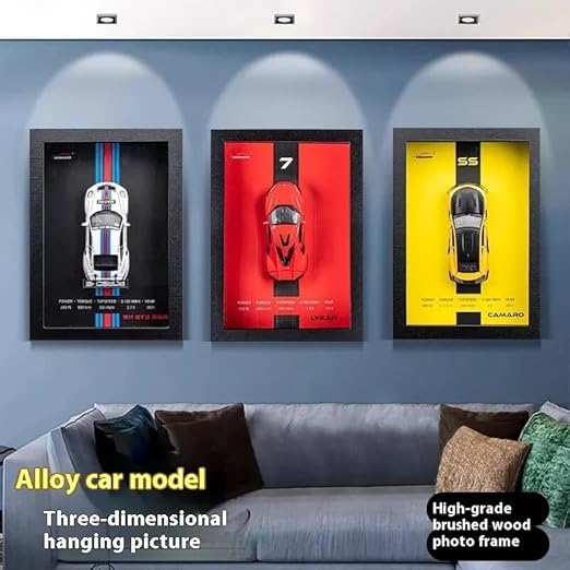 M8 GTE  1:32 3D Photo Frame Alloy Metal Diecast Sports Car Model