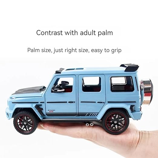 1:24 Mercedes Benz BRABUS G800 High Simulation Diecast Metal Alloy Model car Sound Light Pull Back Collection