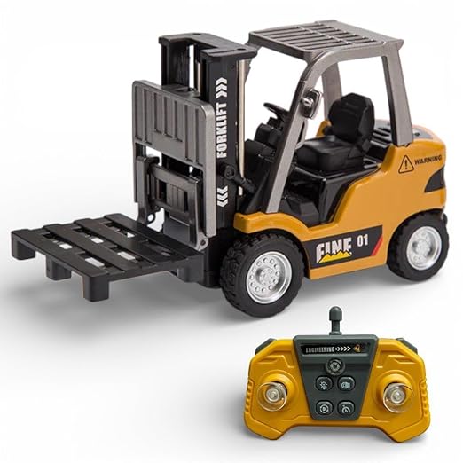 1:64 Scale 2.4G Mini RC Forklift Truck | Alloy Engineering Vehicle