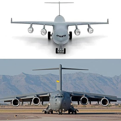 Aircraft Toy - Scale 1:300 Die-Cast Air Force Plane with Light & Sound
