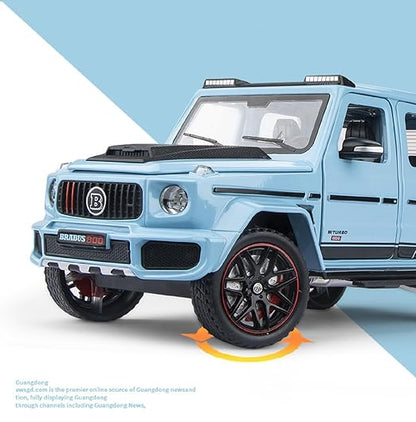 1:24 Mercedes Benz BRABUS G800 High Simulation Diecast Metal Alloy Model car Sound Light Pull Back Collection