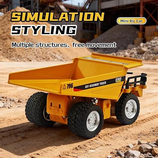 Mini RC 1:64 Construction Series – Pocket Dump Metal Truck