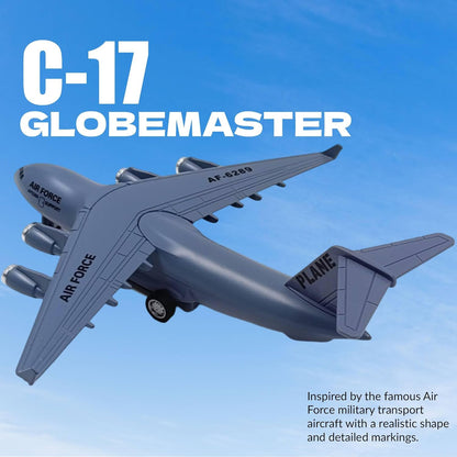 Aircraft Toy - Scale 1:300 Die-Cast Air Force Plane with Light & Sound