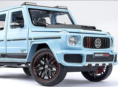 1:24 Mercedes Benz BRABUS G800 High Simulation Diecast Metal Alloy Model car Sound Light Pull Back Collection