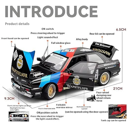 BMW M3 1988 E30 DTM Flower Edition 1:24 Diecast Metal Car