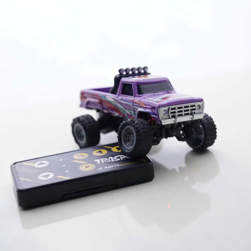 Pocket 1:64 Scale Metal RC Truck - Metal Die Cast with Remote