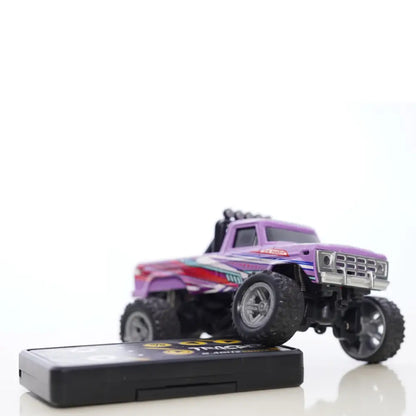 Pocket 1:64 Scale Metal RC Truck - Metal Die Cast with Remote