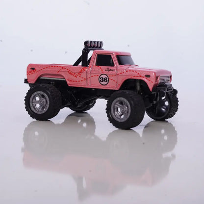 Pocket 1:64 Scale Metal RC Truck. Mini High-Speed Remote Control Rampage