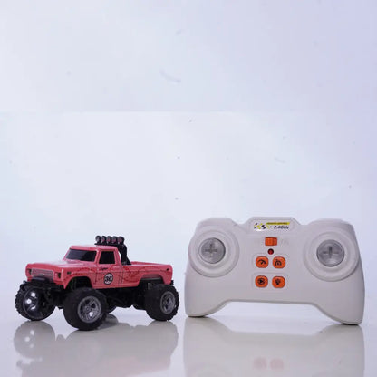 Pocket 1:64 Scale Metal RC Truck. Mini High-Speed Remote Control Rampage
